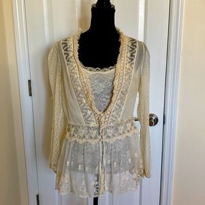 Cami and lace jacket